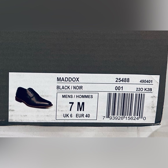 STACY ADAMS Men's, Maddox Black Cap Toe Oxford Redzone Collection  US 7M.   NIB - Picture 7 of 15